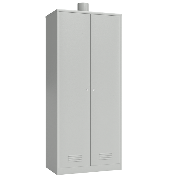 Металлический раздевальный шкаф с вентиляцией