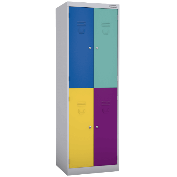 Шкаф для одежды двухсекционный цветной