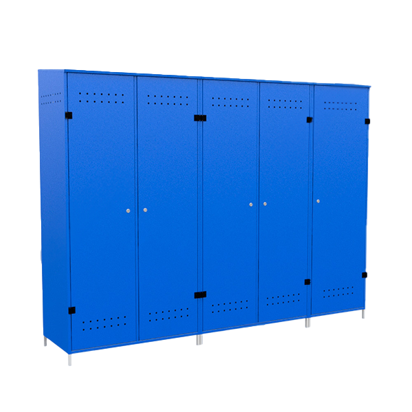 Металлический шкаф для рампы O3 (3х5 баллонов) 2050х4000х400 мм