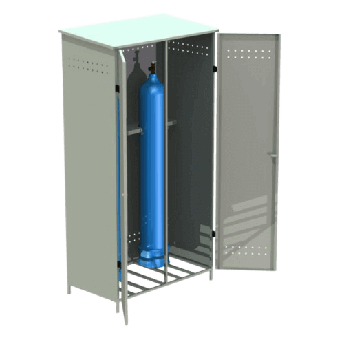 Шкаф для 2 кислородных газовых баллонов