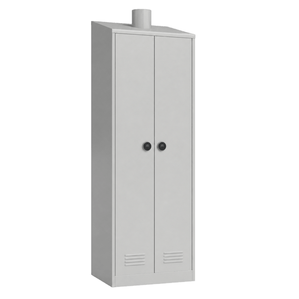 шкаф двухстворчатый 1950x600x500 с вентиляцией и электронным замком