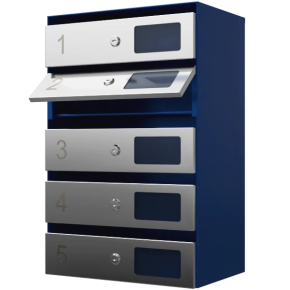 почтовый ящик 5-секционный серия ультра инокс фото