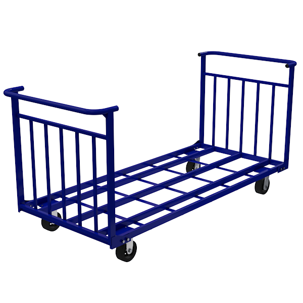 тележка платформенная усиленная каркасная ттд 10 черная резина фото