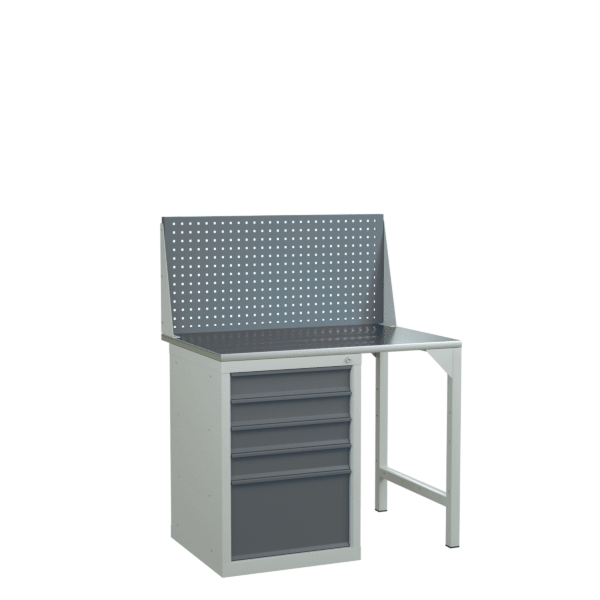 верстак 1000 с тумбой с 5 выдвижными ящиками фото