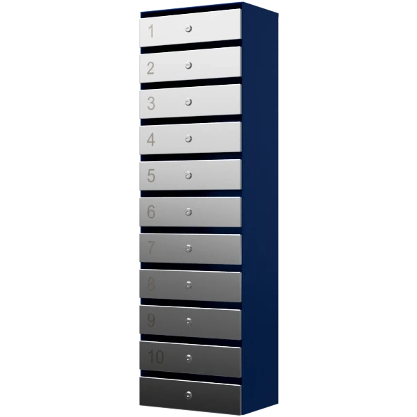 почтовый ящик 11-секционный серия ультра инокс фото