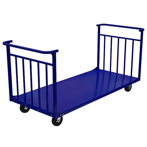 тележка платформенная усиленная тпуд 10 черная резина фото