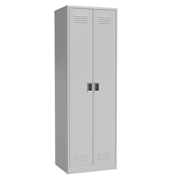 двухсекционный шкаф для раздевалок с электронным замком фото