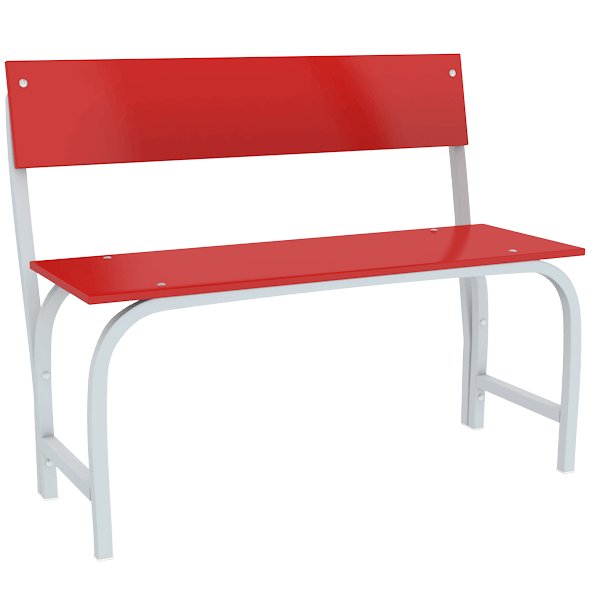 скамья гардеробная со спинкой 1000 лдсп фото