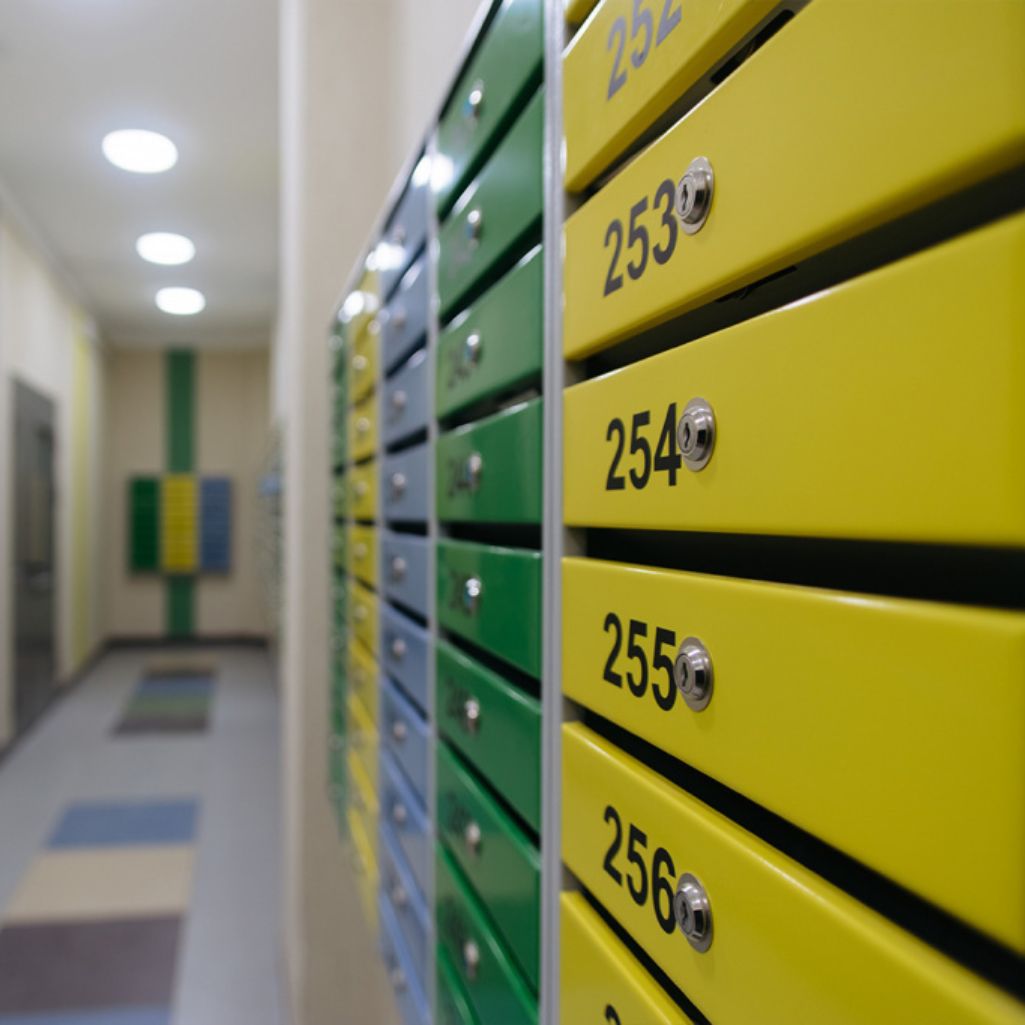 Почтовые ящики от МетПромМебель (зеленый, желтый, синий)