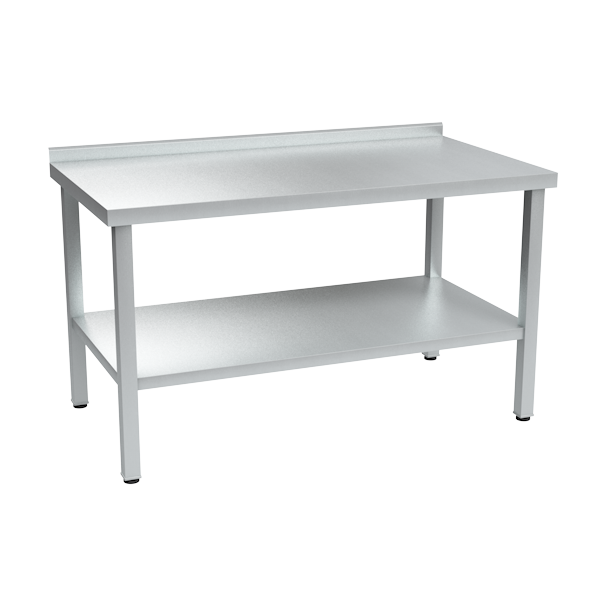 стол разделочный из нержавейки с бортом 870x1500x800 фото