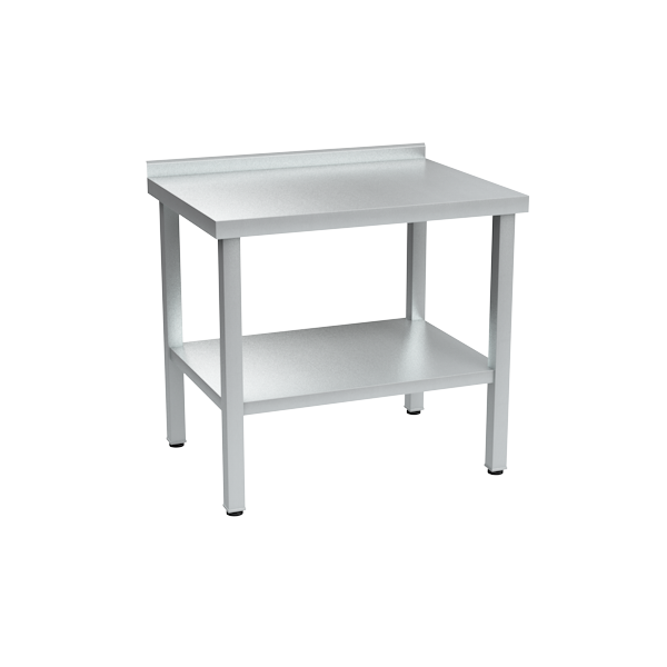 стол из нержавеющей стали с бортом 870x950x700 фото