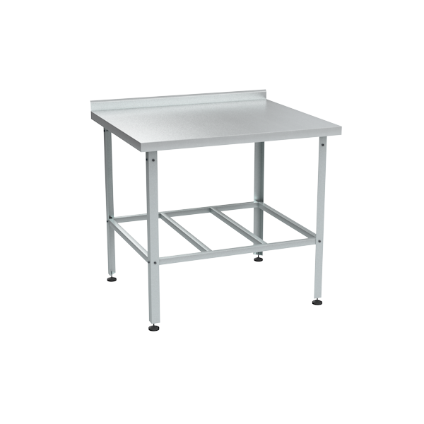 стол из нержавейки с бортом 870x950x800 фото