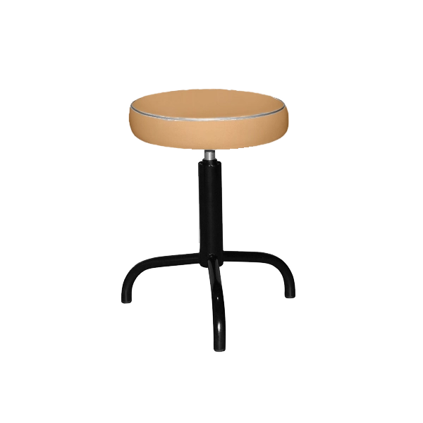 табурет бежевый т04-1 черный каркас фото