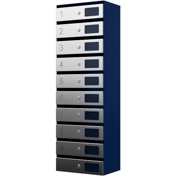 почтовый ящик 10-секционный серия ультра инокс фото