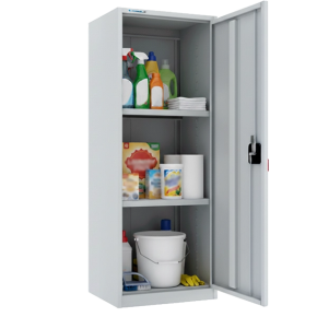 металлический шкаф для хранения хозяйственного инвентаря фото