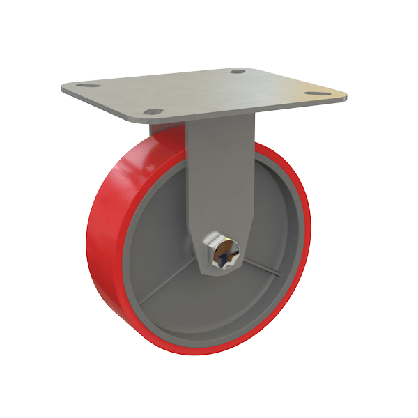 колесо большегрузное неповоротное (полиуретан) 160 мм фото