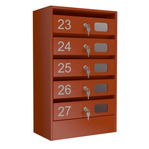 почтовый ящик 5-секционный серия эталон колор с окошком фото