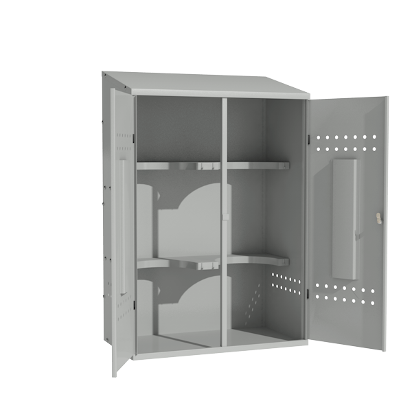 шкаф для хранения 2 пропановых баллонов фото