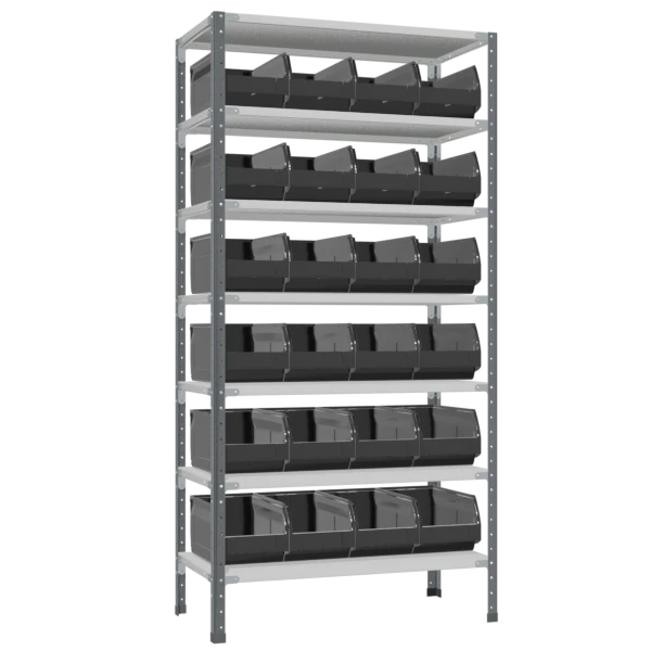 антистатический стеллаж ст-012 с ящиками 400x230x200 фото