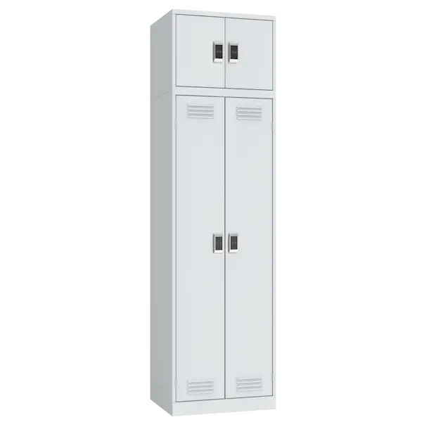 шкаф для одежды двухстворчатый с антресолью с электронным замком фото