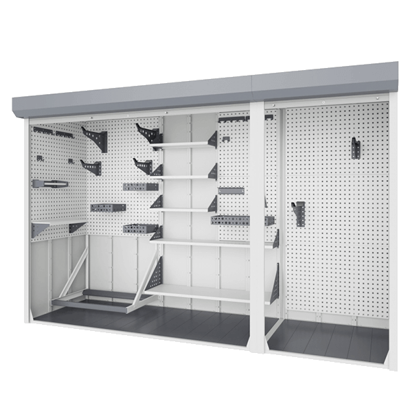 шкаф для паркинга 1700x4000x1200 двухсекционный фото