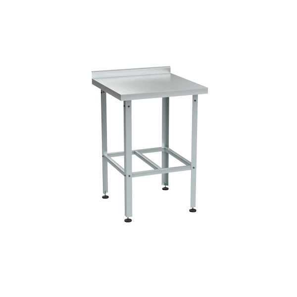 стол из нержавейки с бортом 870x600x600 фото