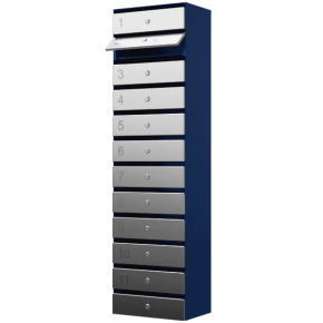 почтовый ящик 12-секционный серия ультра инокс фото