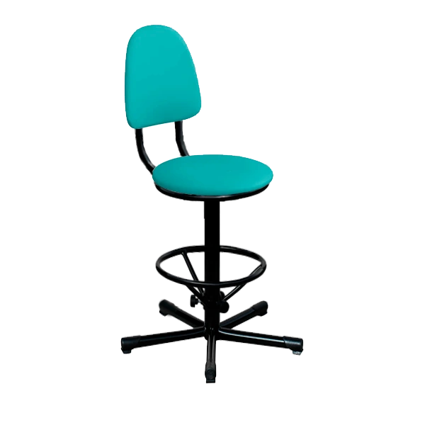 промышленный стул зеленый кр03 каркас черный фото