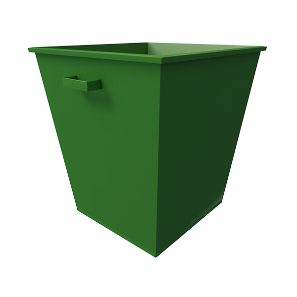 Металлический мусорный контейнер на 660 литров