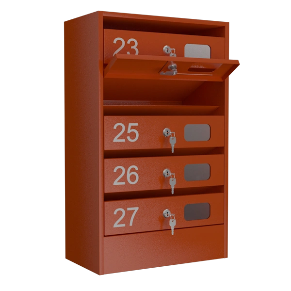почтовый ящик 5-секционный серия эталон колор с окошком фото