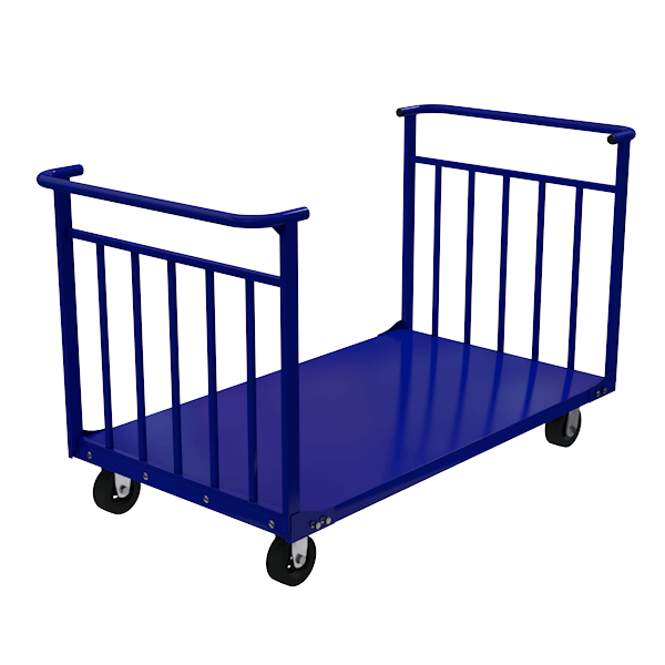 тележка платформенная усиленная тпуд 7 черная резина фото