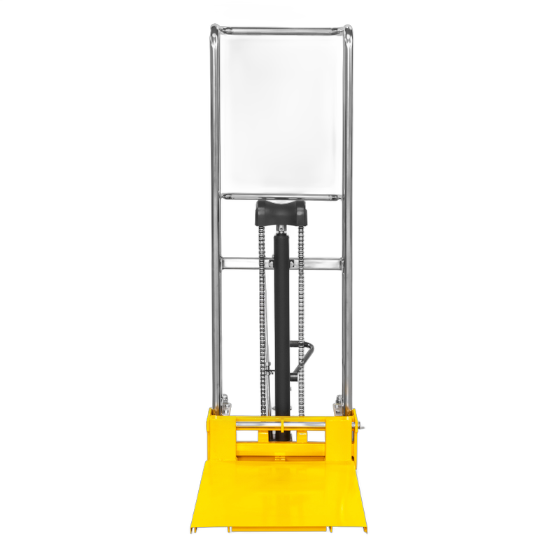 штабелер гидравлический pj4150 (400 кг; 1,5 м; с вилами и площадкой) smartlift фото