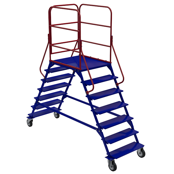 Лестница передвижная ЛР (6 ступеней 1 площадка)