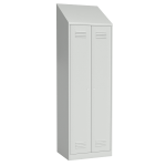 шкаф для раздевалок двухстворчатый с наклонной крышей фото