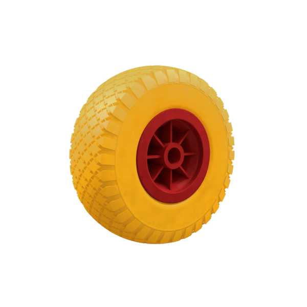 колесо литое пенополиуретановое для строительной тачки фото