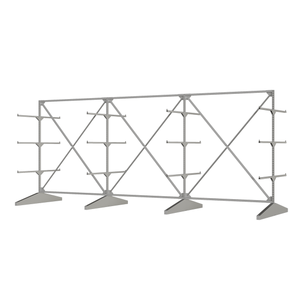 стеллаж sortex двухсторонний тройной фото