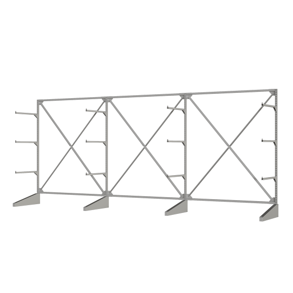 стеллаж sortex односторонний тройной фото