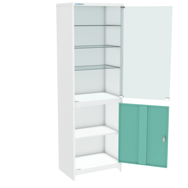 медицинский одностворчатый шкаф шмс-1-ц фото