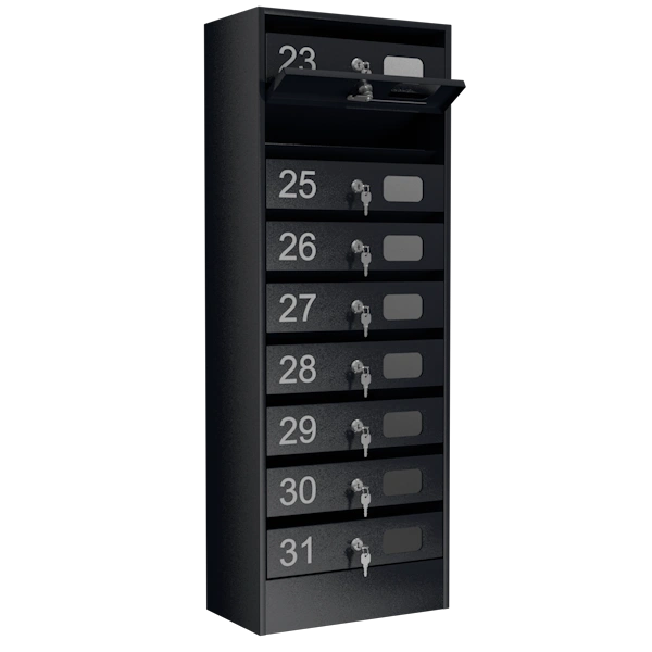 почтовый ящик 9-секционный серия эталон колор с окошком фото