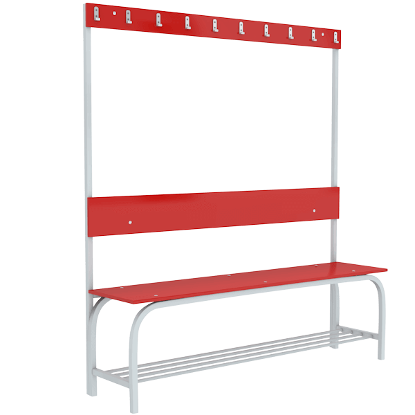 скамья односторонняя с полкой под обувь лдсп фото