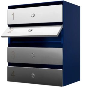 почтовый ящик 4-секционный серия ультра инокс фото