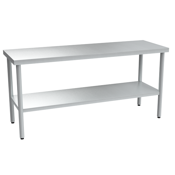 стол из нержавеющей стали для ресторана 870x1800x600 фото