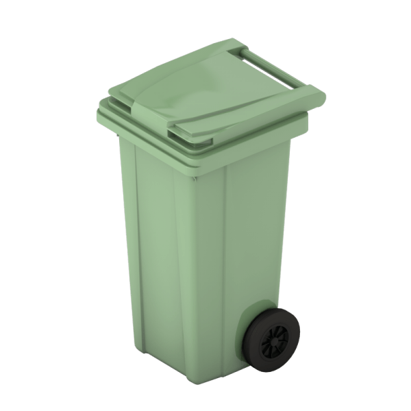 контейнер мусорный пластиковый 120 литров фото