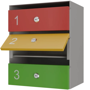 почтовый ящик 3-секционный серия ультра смарт фото