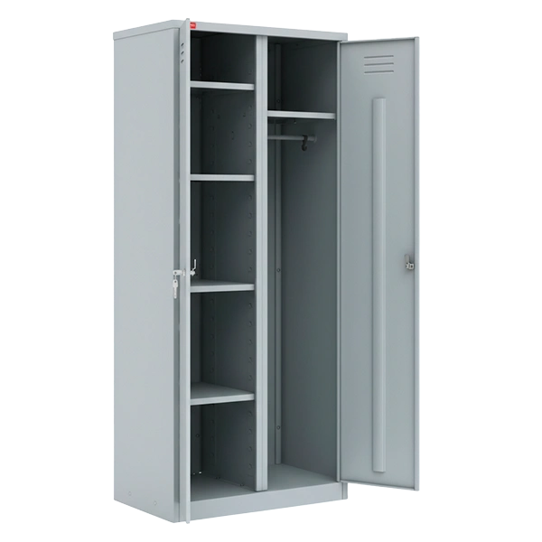 двухсекционный металлический шкаф шрм-22у фото
