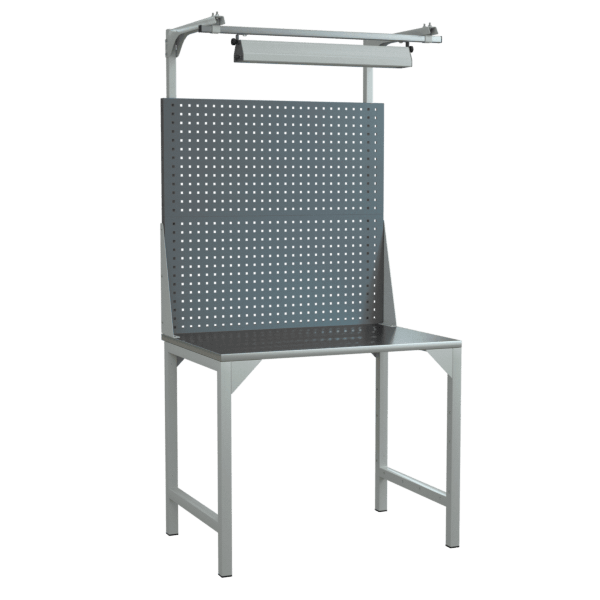 верстак 1000 с экраном и светодиодным светильником фото