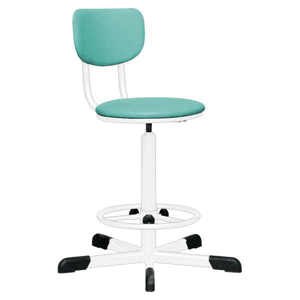 кресло на винтовой опоре светло-зеленое кр02 каркас белый фото