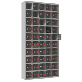 шкаф для хранения мобильных телефонов шм 50 с дверками из оргстекла