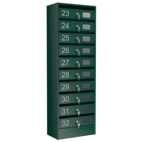 почтовый ящик 10-секционный серия эталон колор с окошком фото