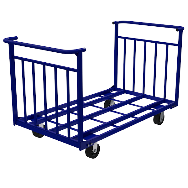 тележка платформенная усиленная ттд 7 черная резина фото